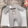 Kleinkinddesigner-Kleidung Baby Rolpper 0-24 Monate Jungen Mädchen Luxus reine Baumwoll-Langarmbodysuit