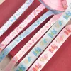 6yard/lot mix rosa/blu nastri per bambini in pizzo set di pizzo per imbarcati per imballaggio fai da te imballaggio accessori per cucire larghezza 1,5/2,5 cm CP2228