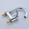 Metal Alloy Basin Corner Cold Heat Faucet Bathroom Faucets Bath Water Faucet Kitchen Water Tap Household Hardware Accessories