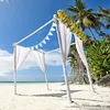 10m 8m Pure Black White Pink Bunting Banners Paper Holiday Pennant Beauty Wedding Garland Flags Födelsedagsfest högtidlig dekoration