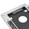 Gabinete para HP EliteBook 2530p 2540p Alumínio 2º HDD Caddy 9,5mm SATA para SATA 3.0 2,5 "SSD até 2 TB CASE DE DISCO RUL