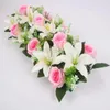 Kwiaty dekoracyjne 18pcs sztuczna moda Delikatna DIY Rose Lily Fake Wedding Garden for Household