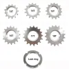 13T / 14T / 15T / 16T / 17T / 18T COGS DE DROITS FIXEURS, SPOCLIATION À SPEAL SEMPLE, COGS DE BIDE DE PRÉSENTATION FIXE avec anneau de verrouillage, pour la chaîne de 1/8 "