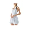 Jupe de tennis, robe sportive à séchage rapide avec poitrine, combinaison pour la forme physique, ajustement slim élastique, robe sportive cassable