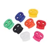 20st/Lot Colorful Bean Toggle Clip 5mm Hole Plastic Stopper Cord Lock Apparel Shoelace Sportkläder Tillbehör