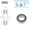 NBK bike hub bearing repair freehub 699 6000 6800 6801 6802 6803 6900 6902 6903 15267 2RS RS ABEC-5 quando novatec ARC bearing