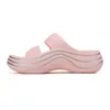 Slippers 2024 Summer Women Beach Fashion Solid Color Sandals Outdoor Indoor Non Slip Designer Slides Slides Platform