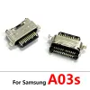 10pcs por porta de carregamento de carregamento de conector USB Jack para Samsung A02S A22 A32 A52 A72 A03 Core A03S A33 A73 A53 4G 5G
