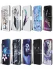 Fashion Print Leather Wallet Cases For Iphone 14 Pro Max 13 Mini 12 11 XS XR X 8 7 6 Flower Cartoon Leopard Panda Wolf Butterfly F6472168