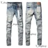 Designer Mens Purple Jeans denim broek modebroeken hoogwaardige kwaliteit recht ontwerp retro streetwear casual joggingbroek joggers broek gewassen oude jeans 787