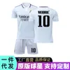 Soccer Jerseys 23 Real Madrid Home Football Jersey Benzema 9 Modric 10 Match Training Team Uniform Print Size