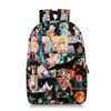 Anime Demon Slayer Backpack impermeable Bolsas de la escuela de estudiantes para niñas Bolsas de libros Bolsas de viaje Bata de viaje Y0804256S