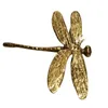 Pure Copper Dragonfly Handles Gold Drawer Cabinet Door Cupboard Pulls Knobs