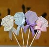 5st/Lot Diamond Birthday Wedding Cake Topper Cupcake Flags Birthday Party Cake Baking Decor Baby Shower Cake Flags