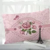 1pc Cover Cover Pillow Case Case Pedling Pillwack Pillow Covers Decorative для дома 3D HD Print Print Dustic Pritesk Pink