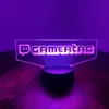 Personalized Gamer Tag 3D LED Night Light for Twitch Laser Engraving Custom Username Neon Sign Lamp for Gaming Room Decor 220623330x