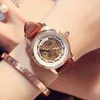 Autentico movimento svizzero ufficiale karotiv orologio meccanico completamente automatico Womens svuotato in acciaio sottile impermeabile luminoso