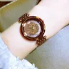 TT Watch Womens Vintage Flash Full Sky Star Steel Belt Chain Light Luxury و High End Assistric