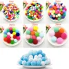 Großhandel 50g Pompoms 8mm 10 mm 15 mm 20 mm 25 mm 30 mm weiche Pompones Flauschige Plüschhandwerk DIY POM POMS HOME Decor Nähmittel