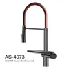 Kitchen Faucets ASRAS Waterfall Faucet Multi-Functional 3 Modes Pure Cold Water Sprayer Sink Wash Tap 360° Rotation