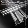 OD 16~90mm Transparent Acrylic Tube Aquarium Fish Tank Supplies Plexiglass Water Supply Pipe Garden Watering Fittings 15cm Long