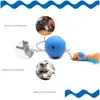 Cat Toys Matic Intelligent Electric Moving Balls Pet Feather Toy Cats Teaser Drop Delivery Home Garden Supplies DHFQ1