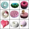 MEIBUM DIY Art Cake Form Love Heart Mususse Deser Mold 3D Silikonowe ciasto Forma Forma Ciasta Tray Kitchen Bakeware Narzędzia do pieczenia