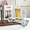 2pcs dicke gefertigte Biergläser großer Kapazität professioneller Bierbecher Transparent Wine Glass Cup Club Bar Party Home Getränkware