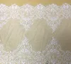 European style white flowers eyelashes lace lace DIY clothing tulle fabric wedding veil skirt net gauze fabric