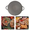 Pans Grill padella friggitura ispessita cucina robusta gadget antiaderente cottura barbecue vassoio per bbq da viaggio da viaggio