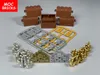 MOC Bricks Treasure Box Money Gold Coin Gem Precious Stone Building Blocks Educational Assembled Parts Toys For Kids Gift