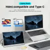 Monitoren 15.6 Portable Monitor Type C USBC HDMI FHD IPS HDR Compatibel met computerpaneel voor PS4 Switch Xbox One -laptoptelefoon