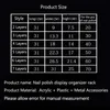 2 till 7 Tier Acrylic Nail Polish Rack Tablett Display Stand Clear Lipstick Holder Essential Oils Shelf Makeup Storage Organizer