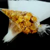 50pcs Clear Cellophan Candy Cone Cookie Keks Verpackungstasche für DIY Hochzeits Geburtstagsfeier Bevorzugt Halloween -Weihnachtslecker