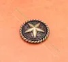 10pcs vintage en laiton rond bord bord du Texas Ranger Star Western Saddle Tack Leathercraft Metal Conchos Screwback 1-1 / 4 "