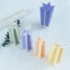 Hexagonal Star Tower Candle Mold 3D Plum Cylinder Cross Iceberg Shape Aromatherapy Candle Making Tool Acrylic Plastic Mould Kit
