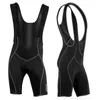 Hot Whole Black Bicycle Bib Shorts Unisex Outdoor Wear Bike Cycling Gel Gededed Riding Bib Shorts Ademen voor de zomer