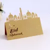 10/20/30 st Eid Mubarak vykort Ramadan Party Seat Card Place Cards Happy Eid Muslim Party Ramadan Kareem Table Decorations