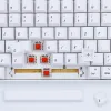 Aksesuarlar Beyaz Minimalist Anahtar Kapakları PBT Kiraz Profili Düzeni GMK Kiraz Mx Kailh Anahtarı Mac Apple Mekanik Klavye 1SET