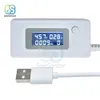 LCD USB Detector Voltmeter Ammeter Mobile Power Charger Capacity Tester Meter Voltage Current Meter Charging Monitor DC 4-30V