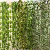 200 cm Fake Vine Vine Ivy Plant Silk Green Leaf Hoard for Festival Wedding Party Home Plant Wall Plant suspendu décoration