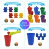 Montessori jouets éducatifs pour enfants Poids ours comptage des jeux mathématiques Toys Toys Couleurs tasses Clip écailles d'enseignement jouet