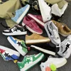 2024 Luxury heren vrouwen beps unc hardloopschoenen sk8 drievoudige zwart witte panda camo groen licht grijze sport sneaker ontwerper echte lederen suede mode trend schoenen