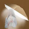 Eleganckie parasole anty-UV dla kobiet Prezent Portable Floding Fajny letni parasol z wentylatorem i nocą LAMP LAMP LAMP KABLE