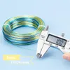 1mm Multicolor Jewelry Craft Aluminum Wire 93.6m Bendable Metal Wire with Storage Box for Jewelry Beading Craft Project Colorful