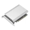 Kort 256 Gbps 4Port M.2 NVME SSD RAIDS Controller Card Slot Riser för PCIe X16 till M.2 NVME SSD -expansion för dator