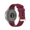 Sigle de silicone en or rose pour Samsung Galaxy Watch Active 2 40/44mm / 3 41 mm pour Huawei GT 2 42 mm / GTR 42 mm / bip u s