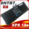 Batteries 14.8V 64Wh 0HTR7 Batterie d'ordinateur portable pour Dell XPS 15Z L511Z L511X 15ZL511X 15ZL511Z OHTR7 NMV5C 75WY2 0NMV5C 075WY2