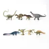 8st plast Tiny Dinosaur Figures, detaljerad textur Miniatyr Dino Figurer Cake Topper Toy Set Christmas Birthday Present till barn