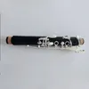 Ebony Clarinet Black Woodwind A Tone 18 Keys Holz professionelle Klarinette Musikinstrumente mit Lederhülle Nickel Silber Key